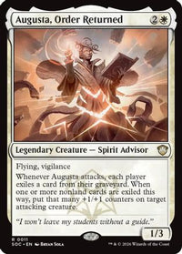 Augusta, Order Returned -  (SOC-011) - Commander: Secrets of Strixhaven