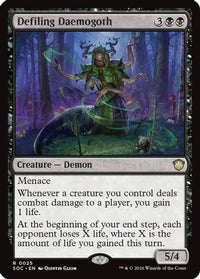 Defiling Daemogoth -  (SOC-025) - Commander: Secrets of Strixhaven