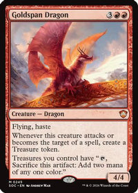 Goldspan Dragon -  (SOC-245) - Commander: Secrets of Strixhaven
