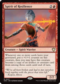 Spirit of Resilience -  (SOC-037) - Commander: Secrets of Strixhaven