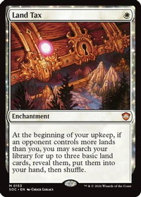 Land Tax -  (SOC-153) - Commander: Secrets of Strixhaven
