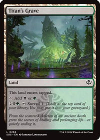 Titan's Grave -  Foil (SOS-266) - Secrets of Strixhaven
