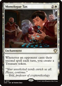Monologue Tax -  (SOC-157) - Commander: Secrets of Strixhaven