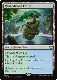 Rain-Slicked Copse -  (SOC-397) - Commander: Secrets of Strixhaven