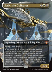 Scriv, the Obligator (Borderless) -  (SOC-009) - Commander: Secrets of Strixhaven