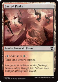 Sacred Peaks -  (SOC-402) - Commander: Secrets of Strixhaven