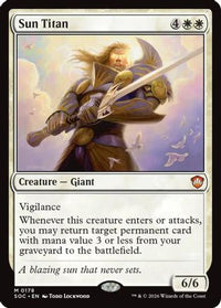 Sun Titan -  (SOC-178) - Commander: Secrets of Strixhaven