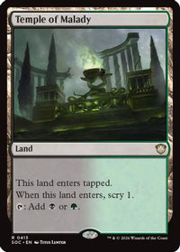 Temple of Malady -  (SOC-413) - Commander: Secrets of Strixhaven