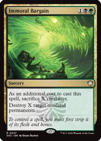 Immoral Bargain -  (SOC-047) - Commander: Secrets of Strixhaven