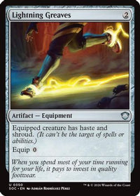 Lightning Greaves -  (SOC-350) - Commander: Secrets of Strixhaven
