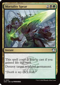 Mortality Spear -  (SOC-321) - Commander: Secrets of Strixhaven