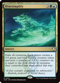 Oversimplify -  (SOC-322) - Commander: Secrets of Strixhaven