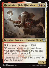 Quintorius, Field Historian -  (SOC-326) - Commander: Secrets of Strixhaven