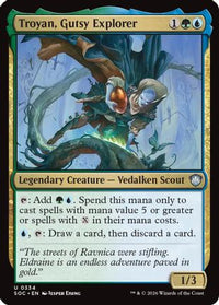 Troyan, Gutsy Explorer -  (SOC-334) - Commander: Secrets of Strixhaven
