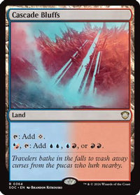 Cascade Bluffs -  (SOC-364) - Commander: Secrets of Strixhaven
