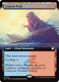Coastal Peak (Extended Art) -  (SOC-100) - Commander: Secrets of Strixhaven