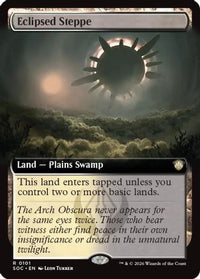 Eclipsed Steppe (Extended Art) -  (SOC-101) - Commander: Secrets of Strixhaven
