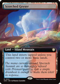 Scorched Geyser (Extended Art) -  (SOC-102) - Commander: Secrets of Strixhaven