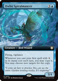 Owlin Spiralmancer (Extended Art) -  (SOC-072) - Commander: Secrets of Strixhaven