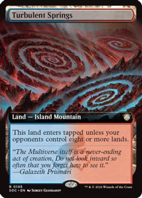Turbulent Springs (Extended Art) -  (SOC-105) - Commander: Secrets of Strixhaven