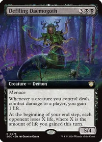 Defiling Daemogoth (Extended Art) -  (SOC-075) - Commander: Secrets of Strixhaven