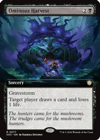 Ominous Harvest (Extended Art) -  (SOC-077) - Commander: Secrets of Strixhaven