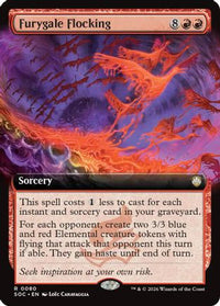 Furygale Flocking (Extended Art) -  (SOC-080) - Commander: Secrets of Strixhaven