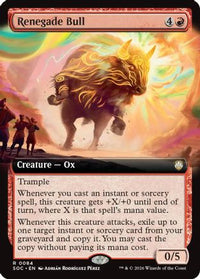 Renegade Bull (Extended Art) -  (SOC-084) - Commander: Secrets of Strixhaven