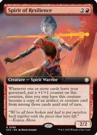 Spirit of Resilience (Extended Art) -  (SOC-085) - Commander: Secrets of Strixhaven