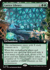 Lattice Library (Extended Art) -  (SOC-088) - Commander: Secrets of Strixhaven
