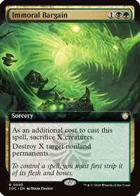 Immoral Bargain (Extended Art) -  (SOC-095) - Commander: Secrets of Strixhaven