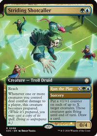 Striding Shotcaller (Extended Art) -  (SOC-098) - Commander: Secrets of Strixhaven
