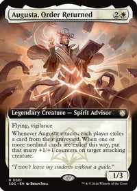 Augusta, Order Returned (Extended Art) -  (SOC-061) - Commander: Secrets of Strixhaven