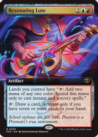Resonating Lute (Extended Art) -  (SOS-355) - Secrets of Strixhaven
