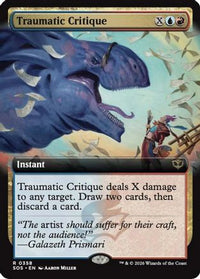 Traumatic Critique (Extended Art) -  (SOS-358) - Secrets of Strixhaven