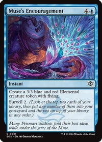 Muse's Encouragement -  Foil (SOS-061) - Secrets of Strixhaven