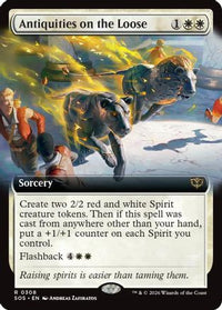 Antiquities on the Loose (Extended Art) -  Foil (SOS-308) - Secrets of Strixhaven