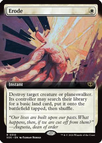 Erode (Extended Art) -  Foil (SOS-310) - Secrets of Strixhaven