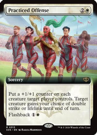 Practiced Offense (Extended Art) -  (SOS-313) - Secrets of Strixhaven