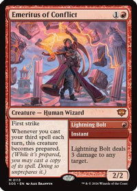 Emeritus of Conflict -  Foil (SOS-113) - Secrets of Strixhaven