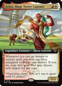 Aziza, Mage Tower Captain (Extended Art) -  (SOS-345) - Secrets of Strixhaven