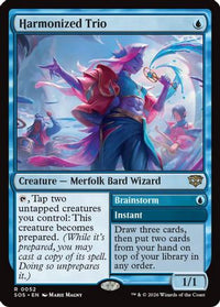 Harmonized Trio -  Foil (SOS-052) - Secrets of Strixhaven