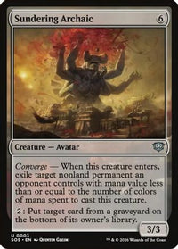Sundering Archaic -  Foil (SOS-003) - Secrets of Strixhaven