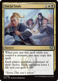Social Snub -  Foil (SOS-228) - Secrets of Strixhaven