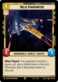 Helix Starfighter (221/264) - Ashes of the Empire