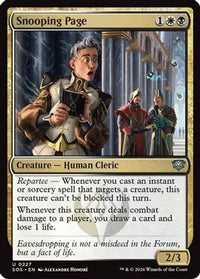 Snooping Page -  (SOS-227) - Secrets of Strixhaven