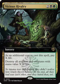 Vicious Rivalry (Extended Art) -  (SOS-359) - Secrets of Strixhaven