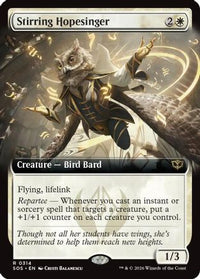 Stirring Hopesinger (Extended Art) -  Foil (SOS-314) - Secrets of Strixhaven