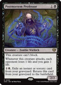 Postmortem Professor -  Foil (SOS-093) - Secrets of Strixhaven