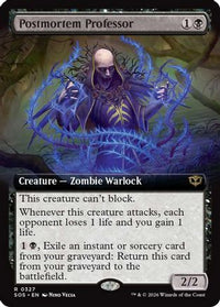 Postmortem Professor (Extended Art) -  (SOS-327) - Secrets of Strixhaven
